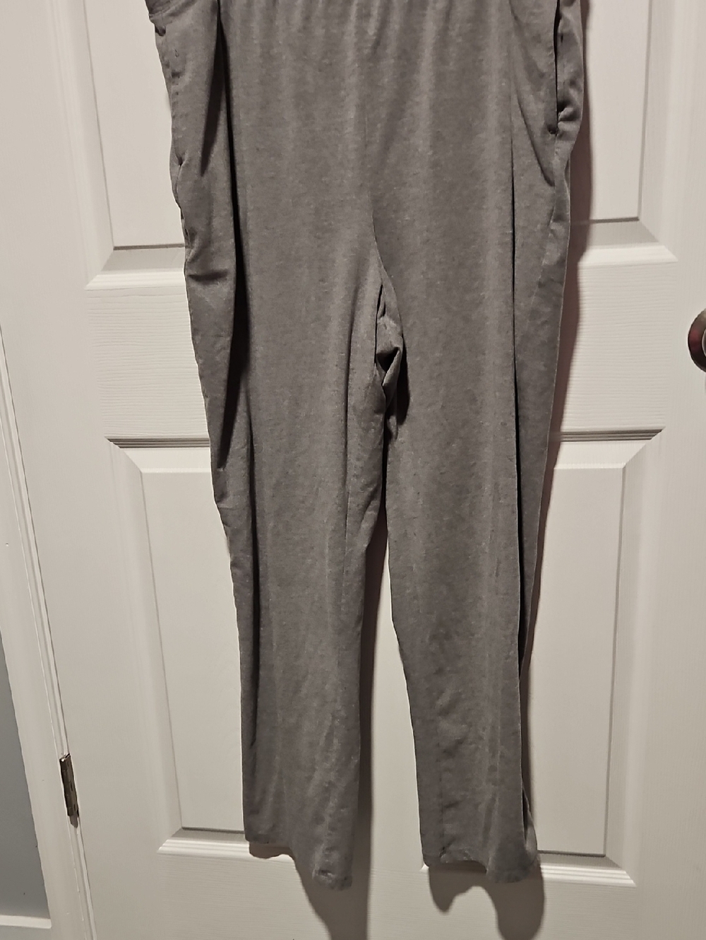Catherines Pull On Straight-Leg Pants in Heather Gray